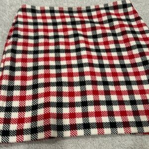 Talbots plaid wool skirt